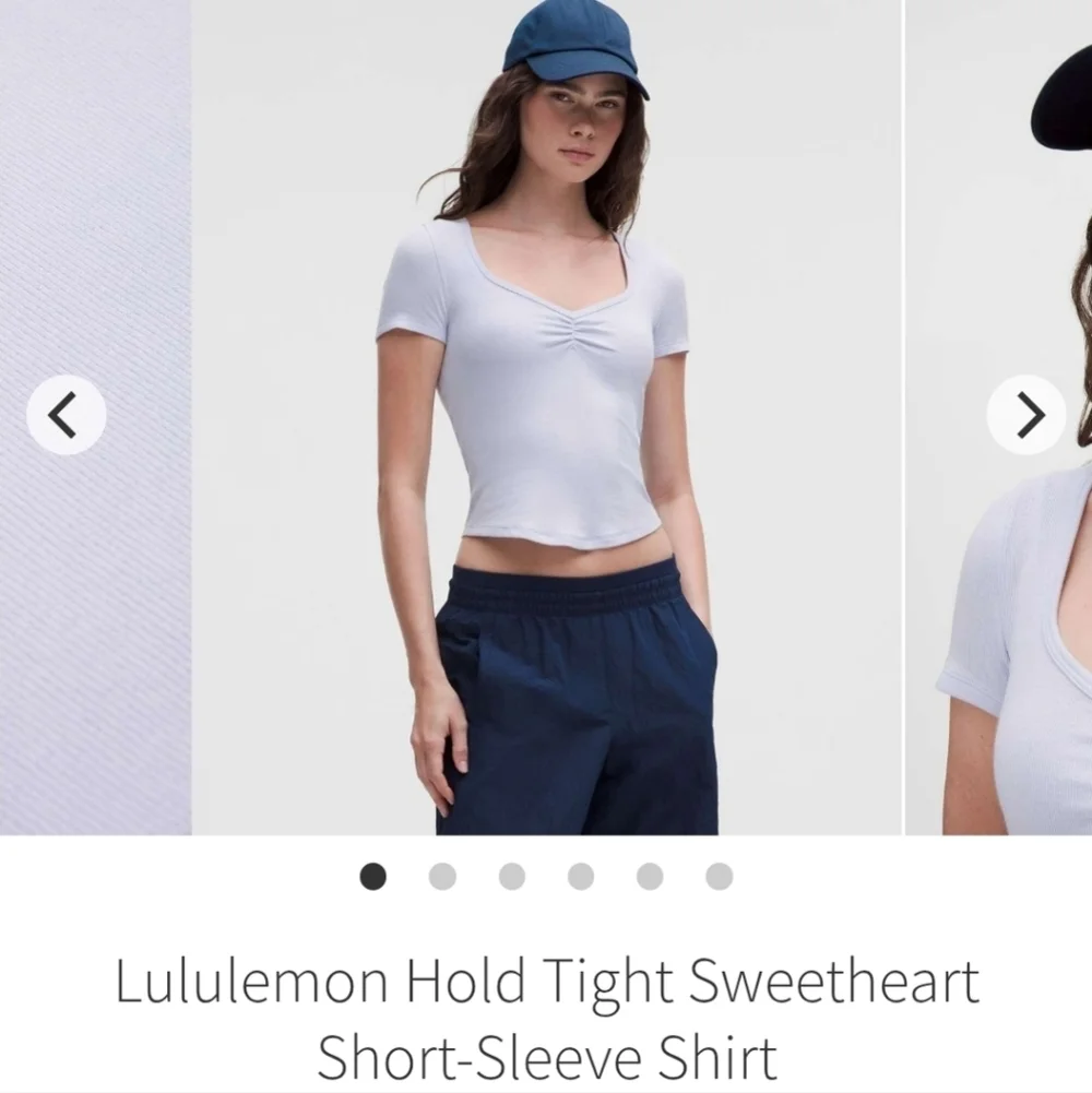 Lululemon Hold Tight Sweetheart Short-Sleeve Shirt Serene Blue NWT - Picture 1 of 6